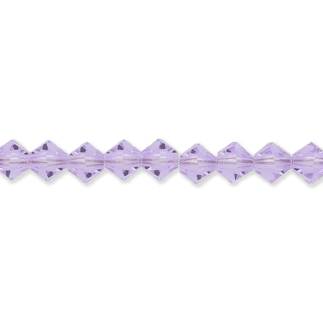 M.C. Doppelkegel 4 mm - Violet - PerlineBeads SA