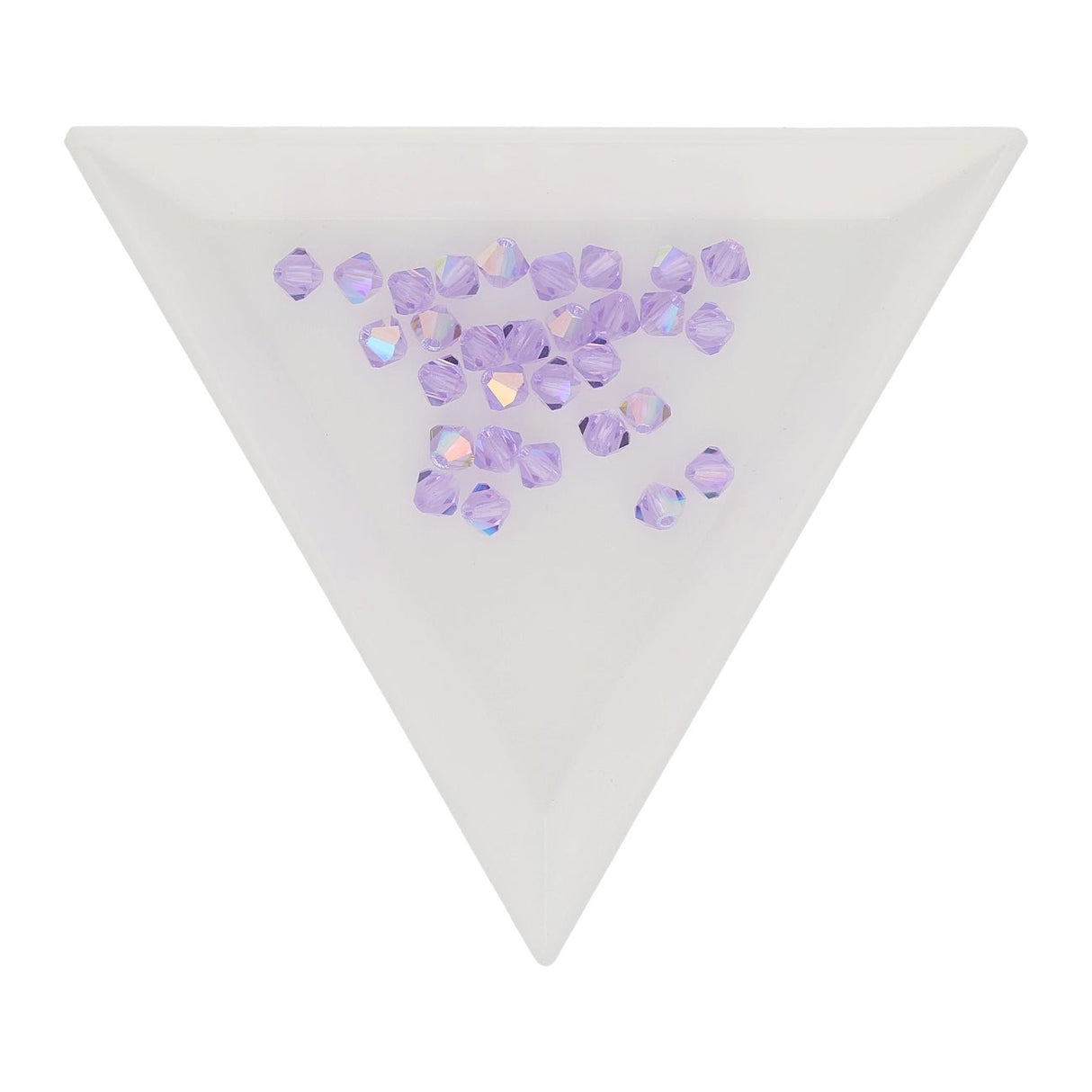 M.C. Doppelkegel 4 mm - Violet AB - PerlineBeads SA