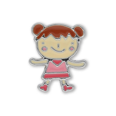Metallperle Slider «Girl» – Verspielter Akzent - PerlineBeads SA