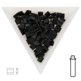 Miyuki Tila bead 5 mm - Black - PerlineBeads SA