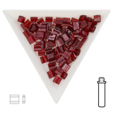 Miyuki Tila bead 5 mm - Garnet Gold Luster - PerlineBeads SA