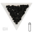 Miyuki Tila bead 5 mm - Matte Black - PerlineBeads SA