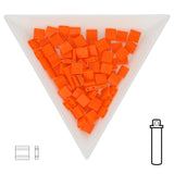 Miyuki Tila bead 5 mm - Opaque Orange - PerlineBeads SA