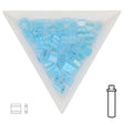 Miyuki Tila bead 5 mm - Transparent Aqua AB - PerlineBeads SA