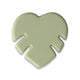 Monstera-Blatt Silikonperle • Herzform, versch. Farben - PerlineBeads SA