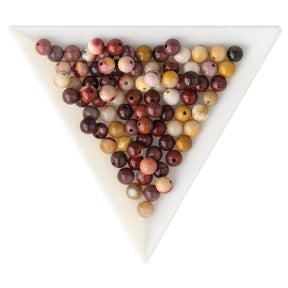 Mookaite Perlen · rund · 4 mm - PerlineBeads SA