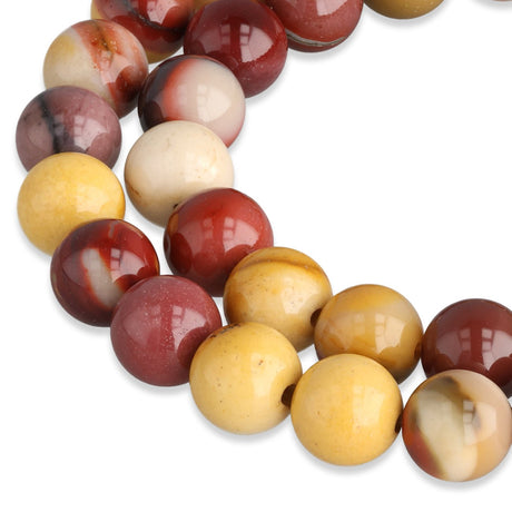Mookaite Perlen · rund · 8 mm - PerlineBeads SA