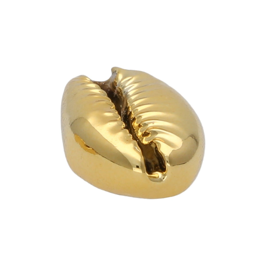Muschel Perlen – Kaurimuschel UV-Beschichtet – Light Gold - PerlineBeads