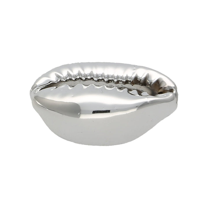 Muschel Perlen – Kaurimuschel UV-Beschichtet – Platinum - PerlineBeads
