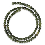 Nephrite Jade Perlen · rund · 4 mm - PerlineBeads SA