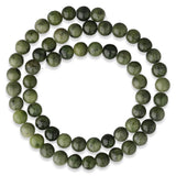 Nephrite Jade Perlen · rund · 6 mm - PerlineBeads SA
