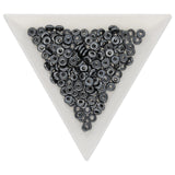O Beads® 1x4 mm - Jet Hematite - PerlineBeads SA