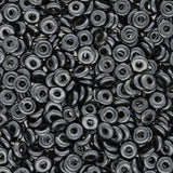 O Beads® 1x4 mm - Jet Hematite - PerlineBeads SA