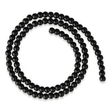 Obsidian Perlen · rund · 4 mm - PerlineBeads SA