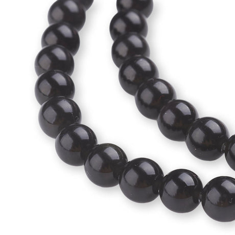Obsidian Perlen rund 6 mm - PerlineBeads SA