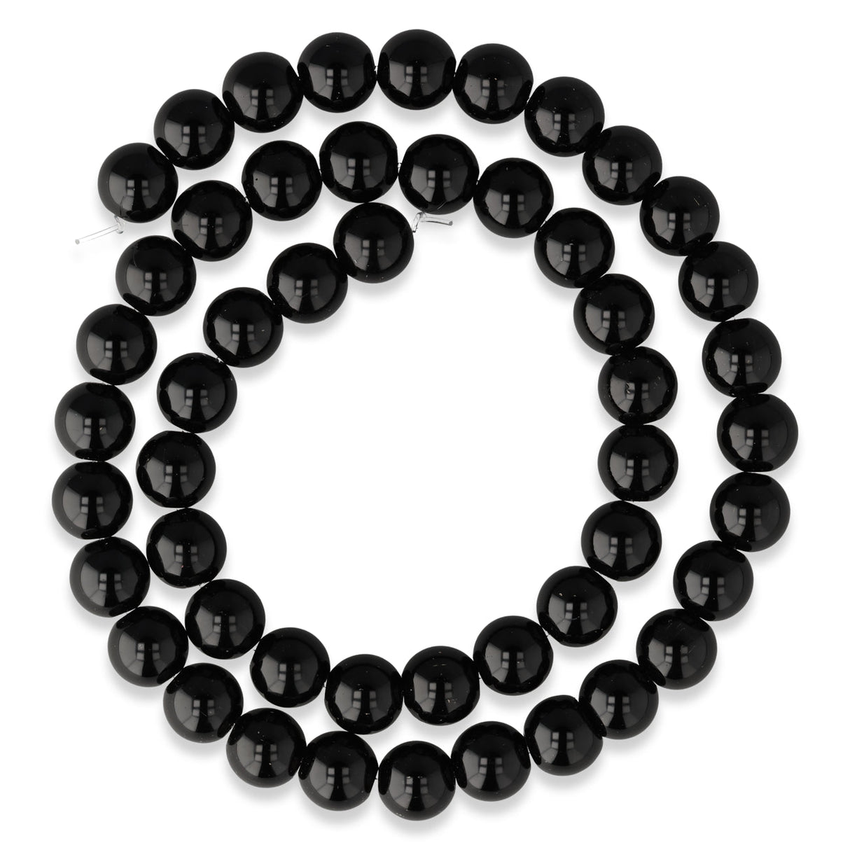 Obsidian Perlen · rund · 8 mm - PerlineBeads SA