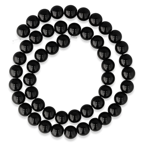 Obsidian Perlen · rund · 8 mm - PerlineBeads SA