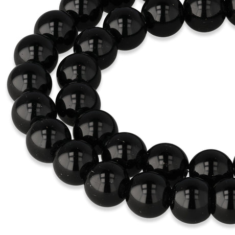 Obsidian Perlen · rund · 8 mm - PerlineBeads SA