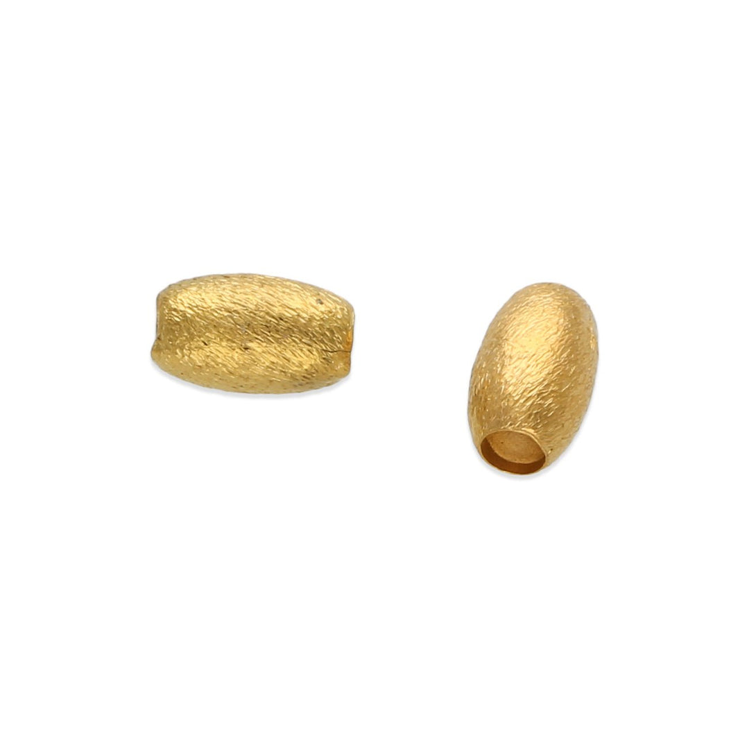 Ovale Spacer Perlen 5x3 mm - Farbe Gold - PerlineBeads