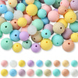 Pastell Perlenset – 90-teilig, 9 Farben - PerlineBeads SA