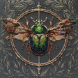 Perlen-Stickbild Käfer • The Alchemy of Nature • 15 x 15 cm - PerlineBeads SA