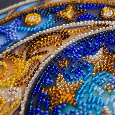 Perlen-Stickbild Mond & Sterne • Magical Dreams • 20 x 20 cm - PerlineBeads SA
