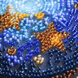 Perlen-Stickbild Mond & Sterne • Magical Dreams • 20 x 20 cm - PerlineBeads SA