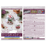 Perlen-Stickset Weihnachtsanhänger • Teddybär & Auto mit Tannenbaum - PerlineBeads SA