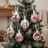 Perlen-Stickset Weihnachtsanhänger • Weihnachtsmann & Schneemann - PerlineBeads SA