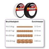 Perlenfaden Fireline 10 lb - Smoke 45 m (50 YD) - PerlineBeads SA