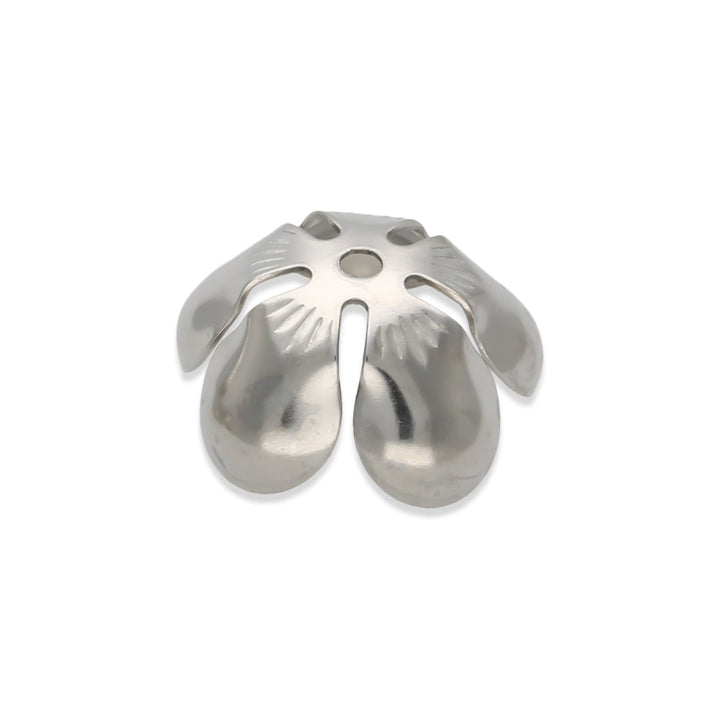 Perlenkappen Blumenform – 13 mm - Stahl - PerlineBeads