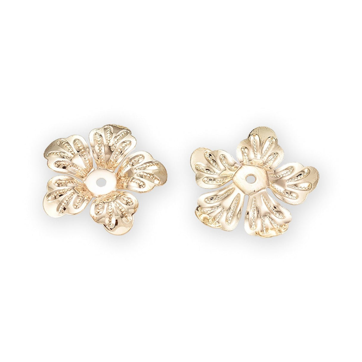 Perlenkappen Blumenform – 21 mm - Gold - PerlineBeads SA