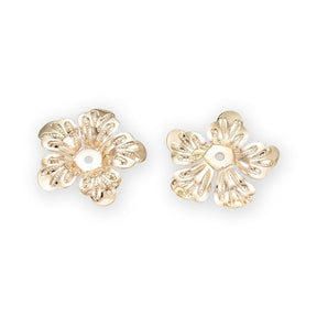 Perlenkappen Blumenform – 21 mm - Gold - PerlineBeads SA