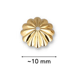 Perlenkappen Blumenform – 9,5 x 10 mm - Gold - PerlineBeads SA