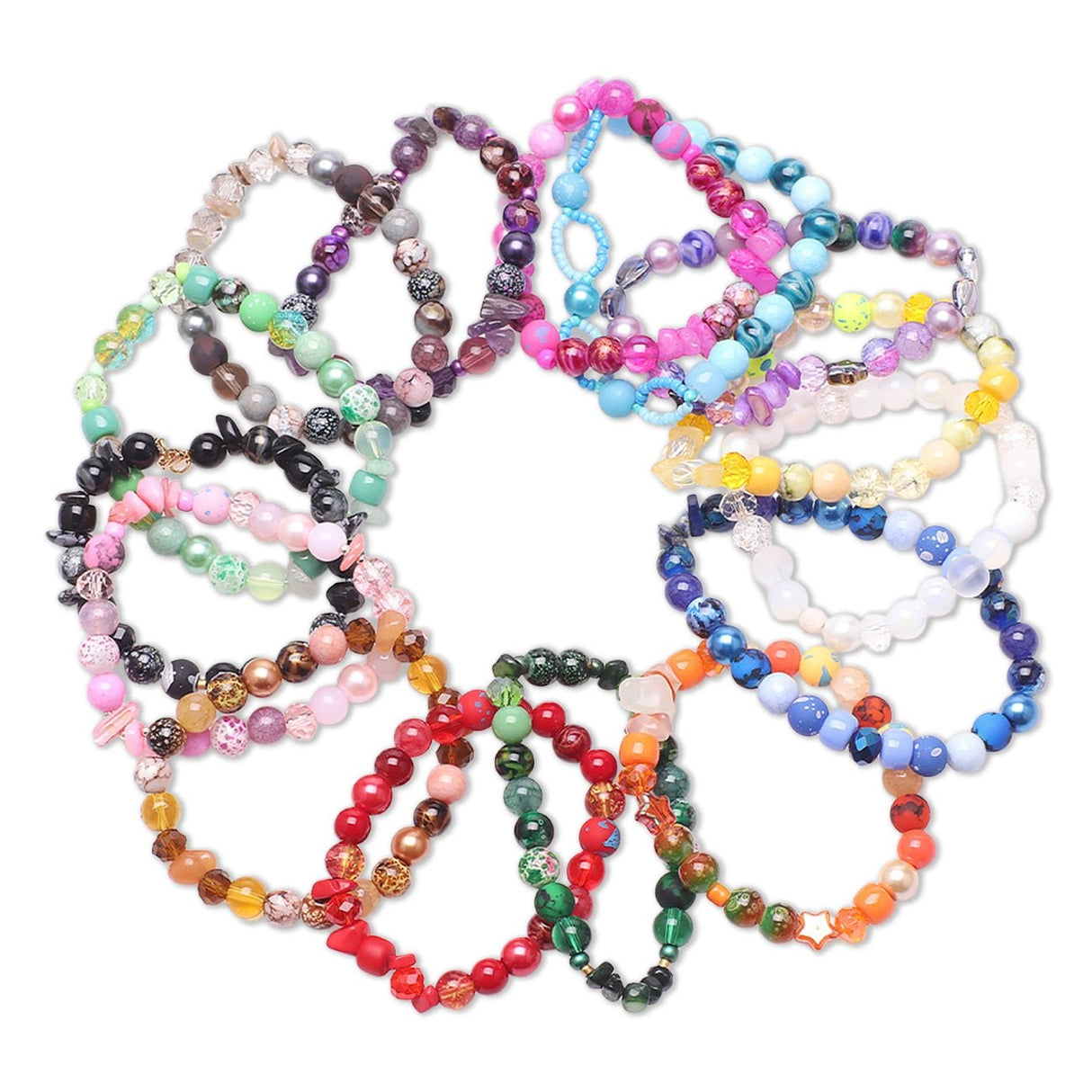 Perlenset „Ocean Dream“ – ca. 250 Teile - Türkis - PerlineBeads SA