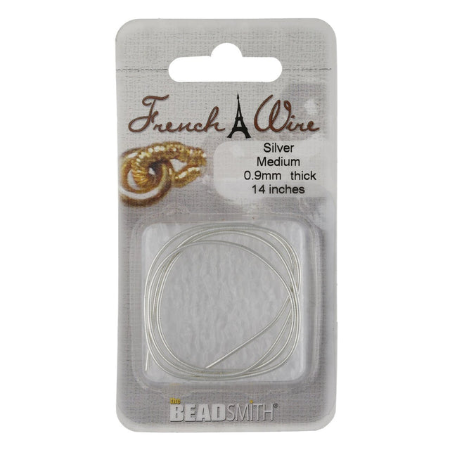 Perlspiraldraht (French Wire) 0,9 mm - Medium - Farbe Silber - PerlineBeads