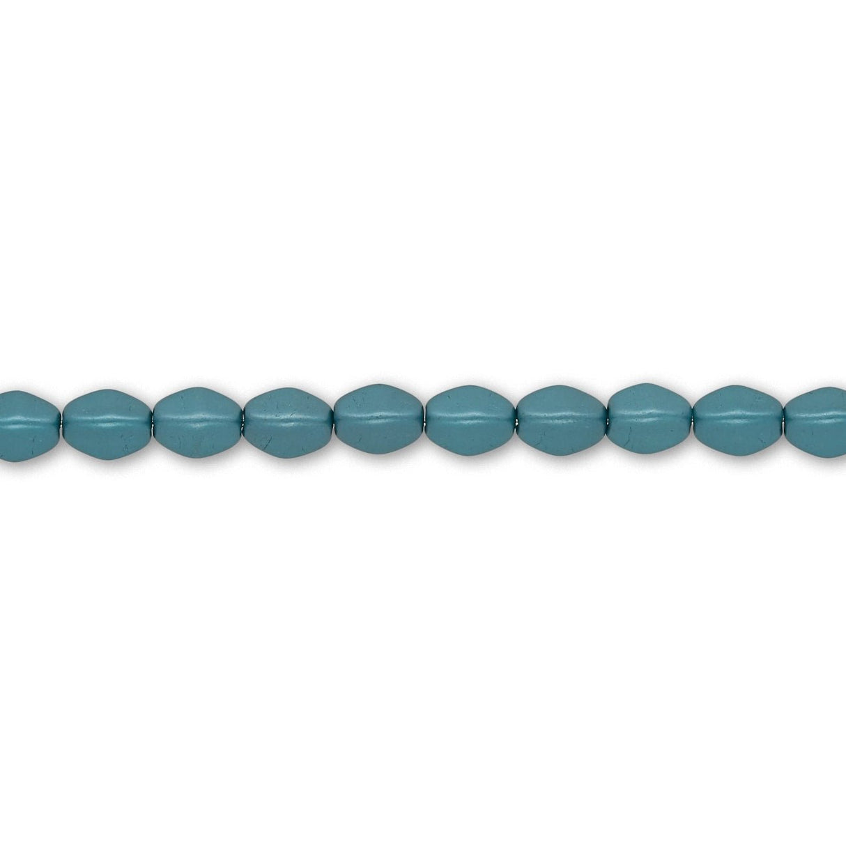 Pinch Bead 5x3 mm - Alabaster Pastel Emerald - PerlineBeads SA