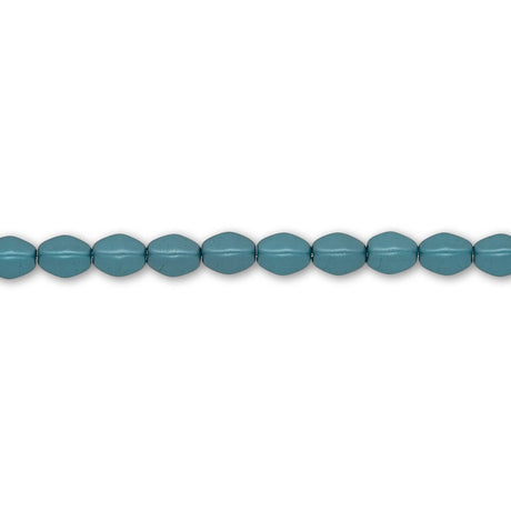 Pinch Bead 5x3 mm - Alabaster Pastel Emerald - PerlineBeads SA