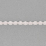 Pinch Bead 5x3 mm - Chalk White Luster - PerlineBeads SA