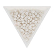 Pinch Bead 5x3 mm - Chalk White Luster - PerlineBeads SA