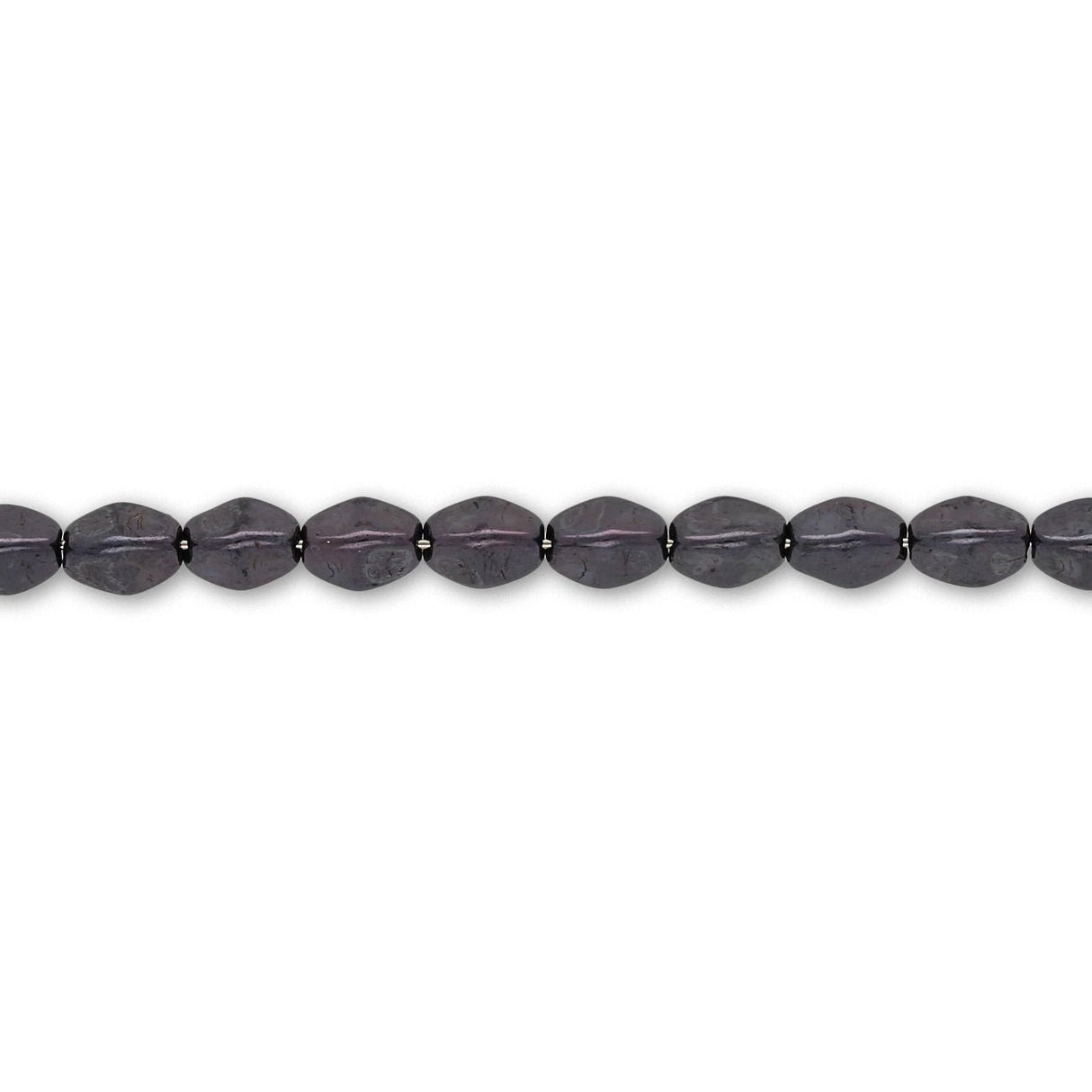 Pinch Bead 5x3 mm - Jet Blue Luster - PerlineBeads SA