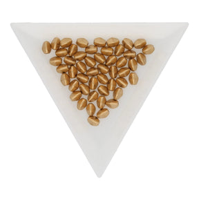 Pinch Bead 5x3 mm - Matte Metallic Flax - PerlineBeads SA