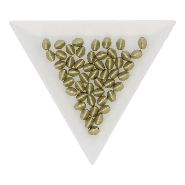 Pinch Bead 5x3 mm - Saturated Metallic Limelight - PerlineBeads SA