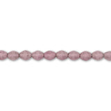 Pinch Bead 5x3 mm - White Opal Luster Lila - PerlineBeads SA