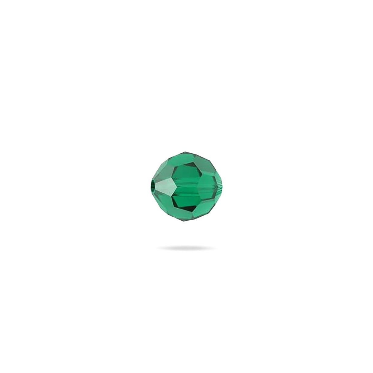 PRESTIGE 5000 Kristall, Classic runde Perle, 4 mm - Emerald (6 Stk.) - PerlineBeads SA
