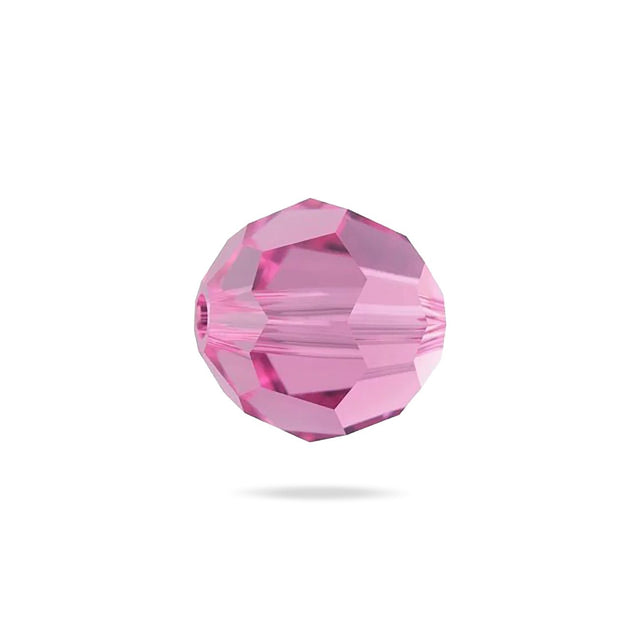 PRESTIGE 5000 Kristall, Classic runde Perle, 8 mm - Rose (2 Stk.) - PerlineBeads SA