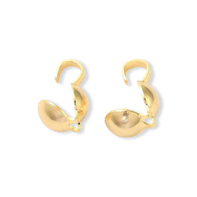 Quetschkalotten 5 mm (20 Stk.) - Goldfarbe - PerlineBeads SA