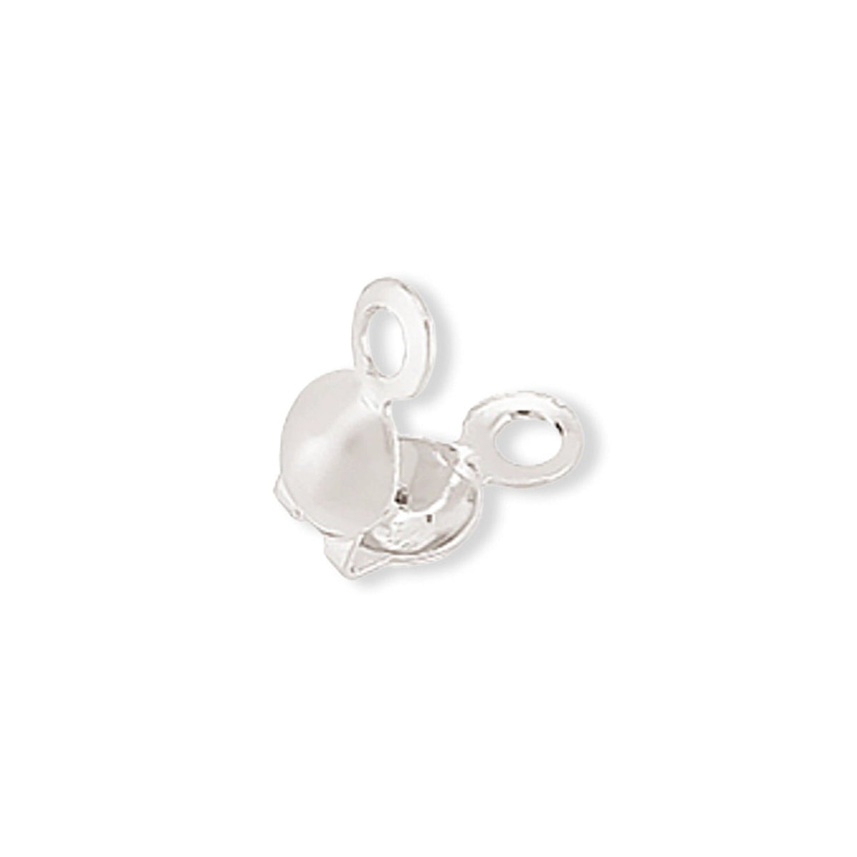 Quetschkalotten 6.6 x 3.5 mm (20 Stk.) - Farbe Silber - PerlineBeads SA