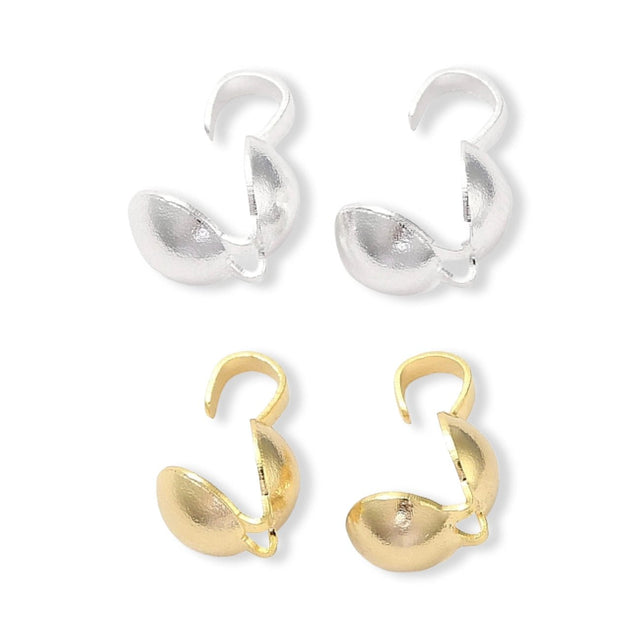 Quetschkalotten 8,5 x 4,5 mm (20 Stk.) - PerlineBeads SA