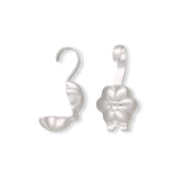 Quetschkalotten Blumenmotiv (20 Stk.) - Silberfarbe - PerlineBeads SA